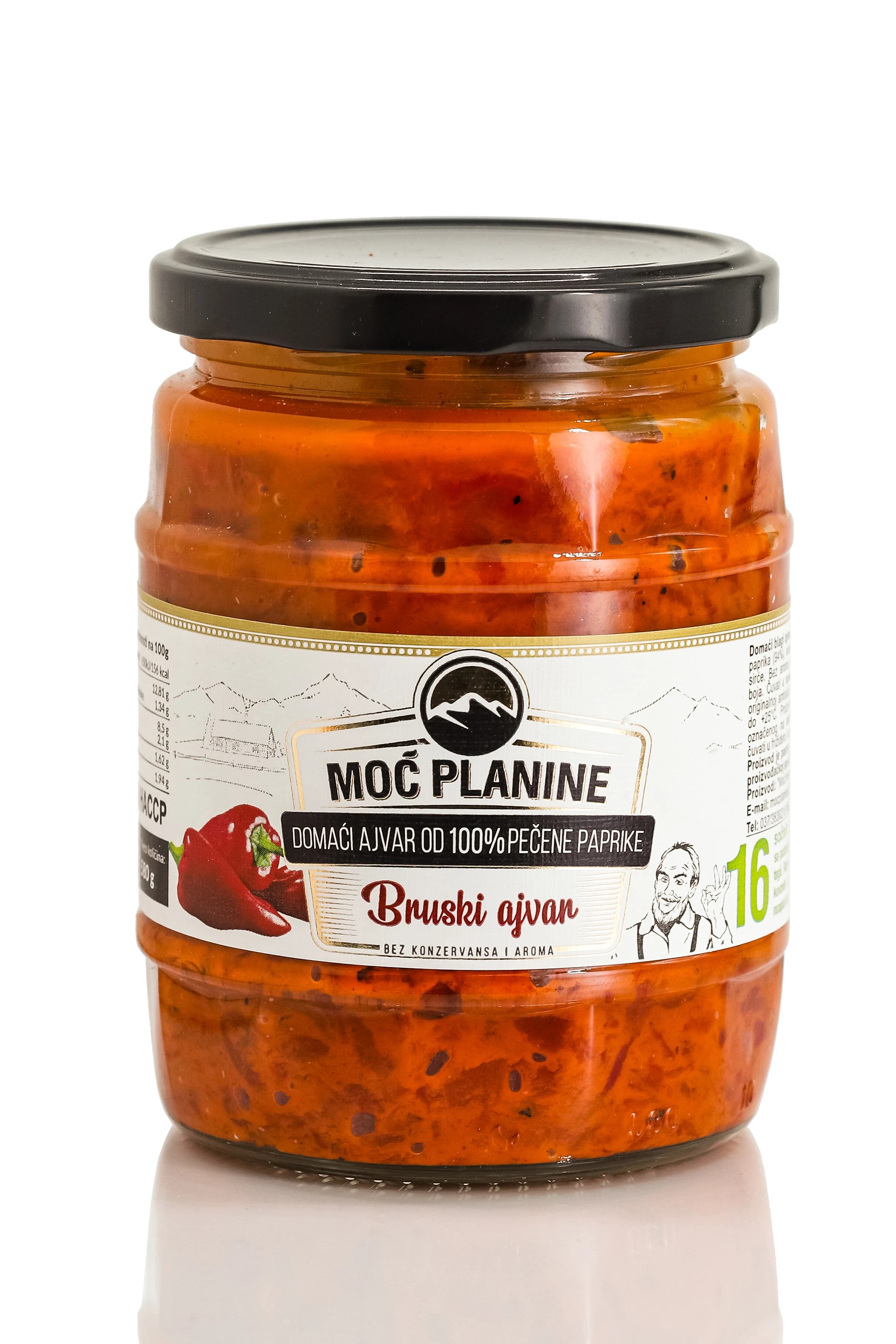 Ajvar blagi 580 g Moć planine